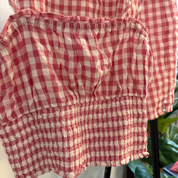 American Eagle Pink Gingham Matching Set - Crop Top & Skirt - Picture 6 of 6
